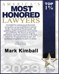 Most Honored Lawyers Mark Kimball